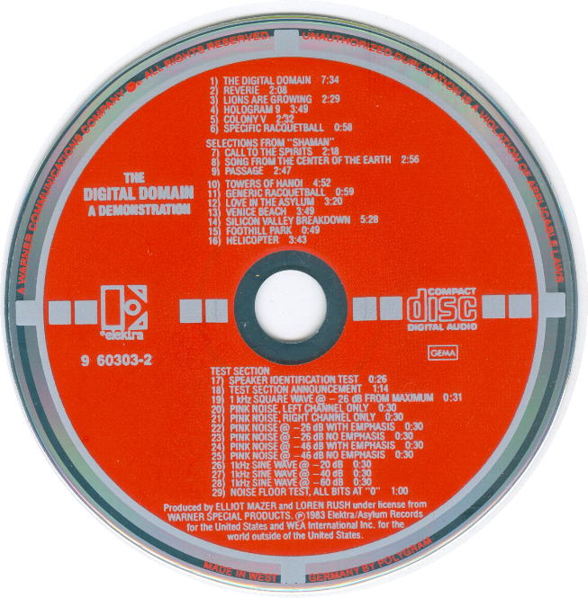 PolyGram DEMONSTRATION DISC 西ドイツ盤 ポリグラム デモンストレーションディスク 音響 Polygram Philips Demonstration Sampler Compact Disc